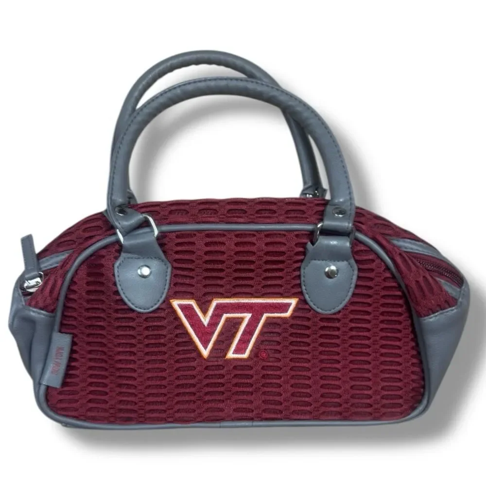 Alan Stuart Burgundy Virginia Tech Mesh Satchel
